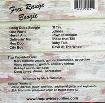 The Providers "Free-Range Boogie" CD